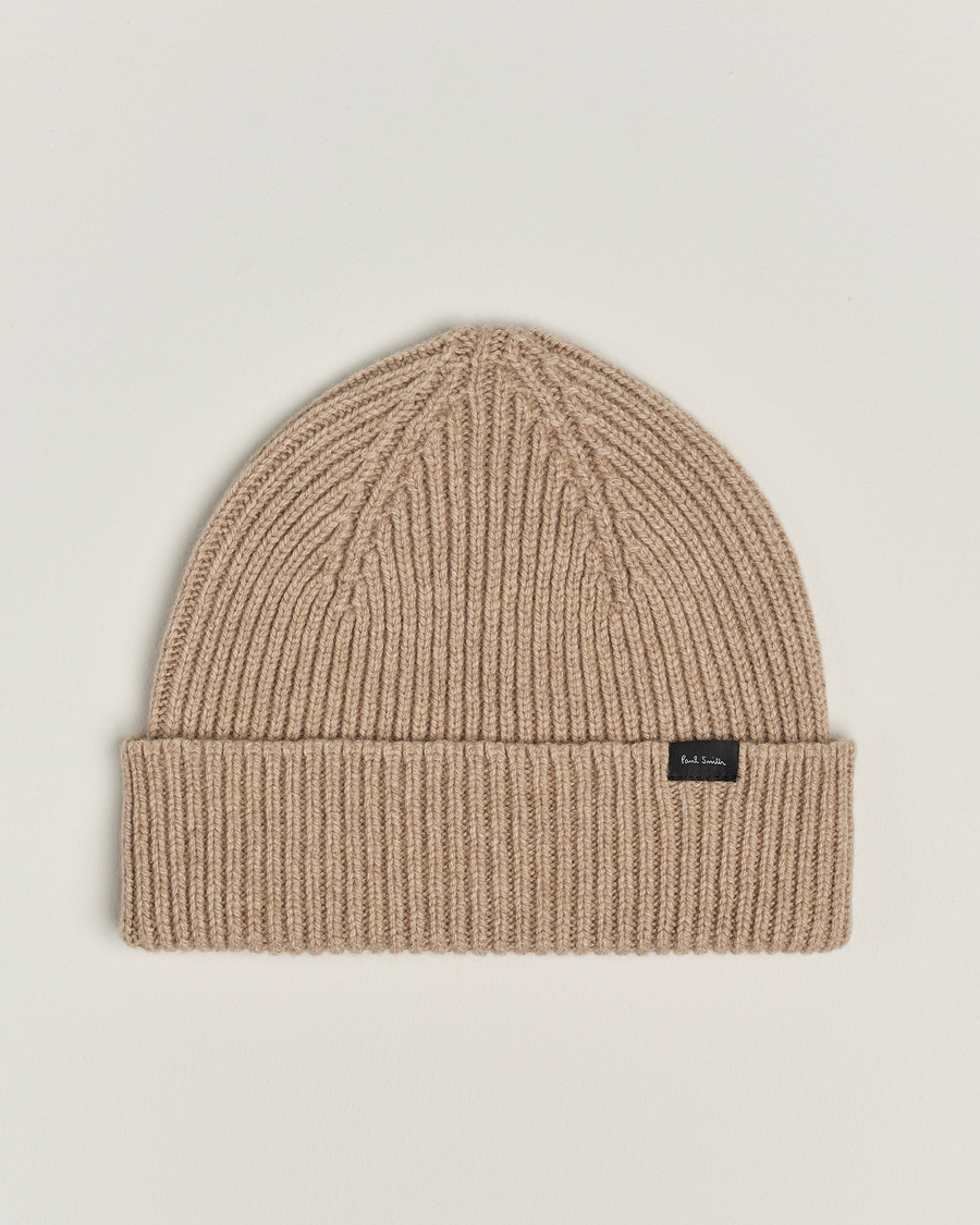 Herre | Paul Smith Cashmere Beanie Beige | Paul Smith | Cashmere Beanie Beige