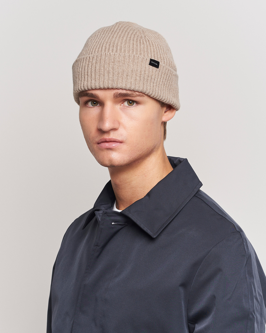Herre | Paul Smith Cashmere Beanie Beige | Paul Smith | Cashmere Beanie Beige