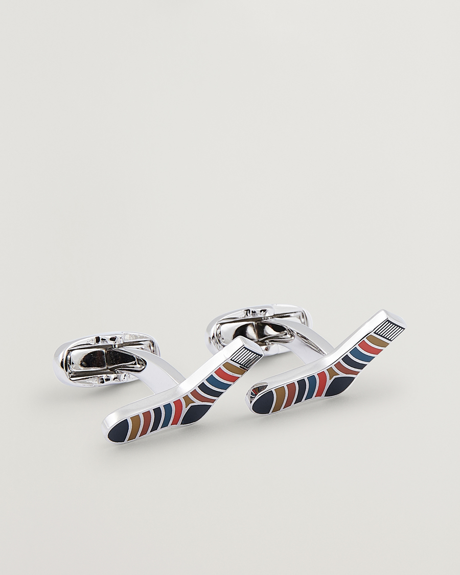 Herre | Paul Smith Artist Stripe Cufflink Silver | Paul Smith | Artist Stripe Cufflink Silver