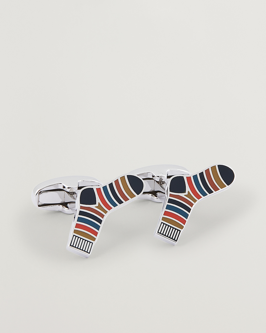 Herre | Paul Smith Artist Stripe Cufflink Silver | Paul Smith | Artist Stripe Cufflink Silver