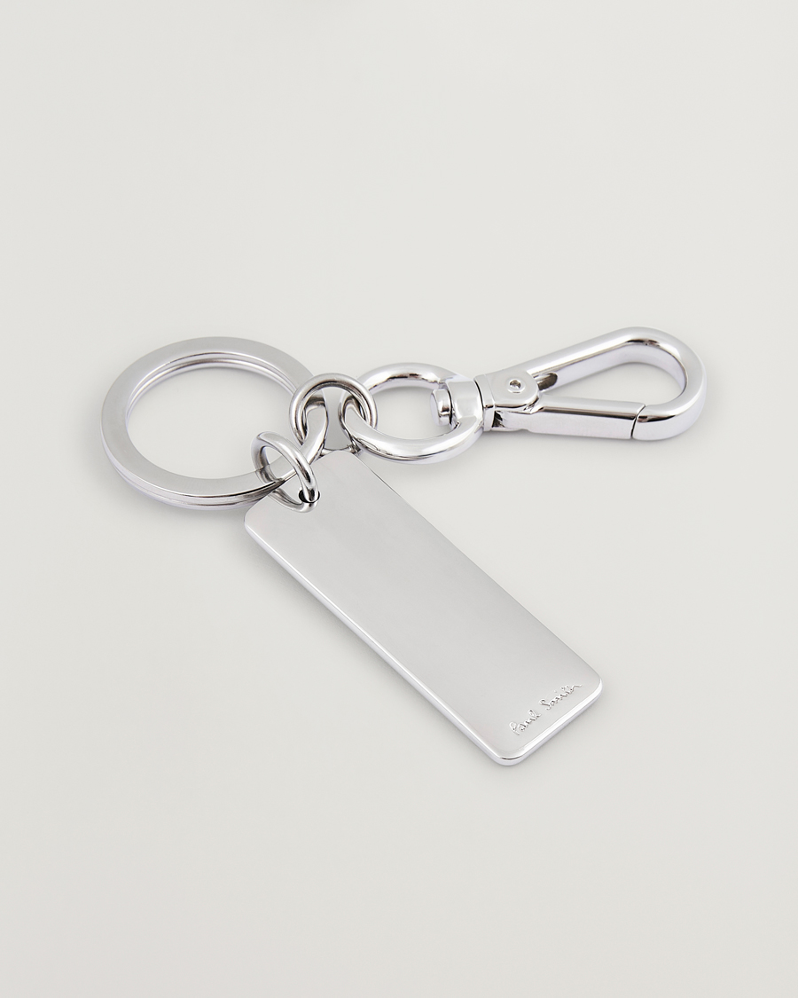 Herre |  | Paul Smith | Signature Stripe Keyring Silver