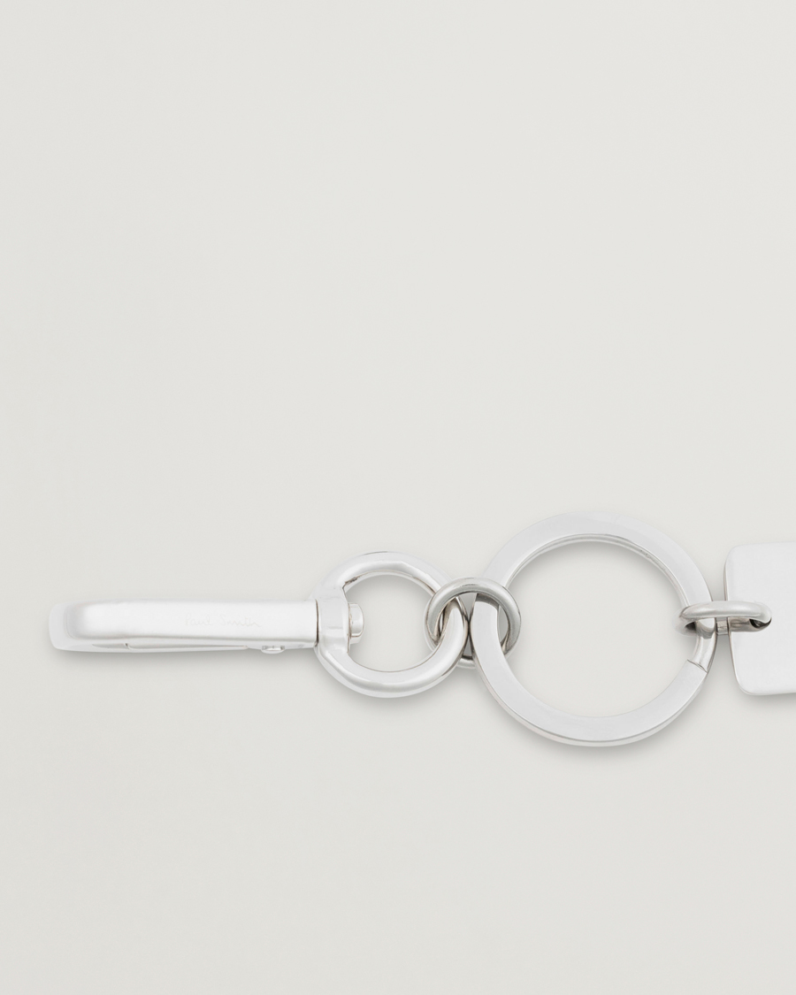 Herre | Nøgleringe | Paul Smith | Signature Stripe Keyring Silver