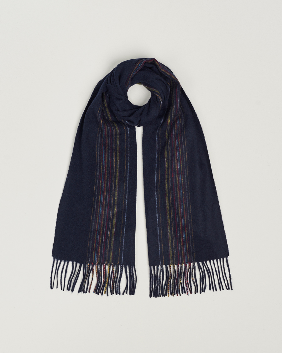 Herre |  | Paul Smith | Lambswool/Cashmere Signature Scarf Navy