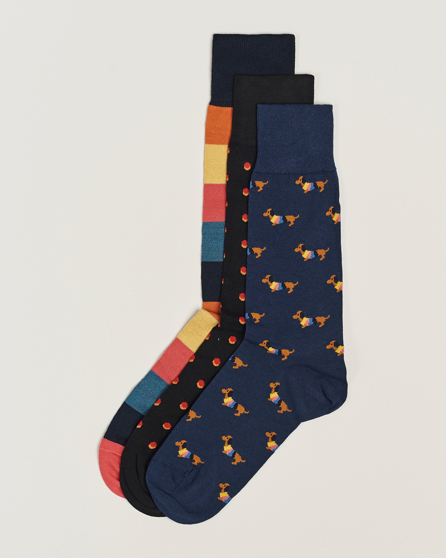 Herre | Undertøj | Paul Smith | 3-Pack Novelty Mix Socks Multi