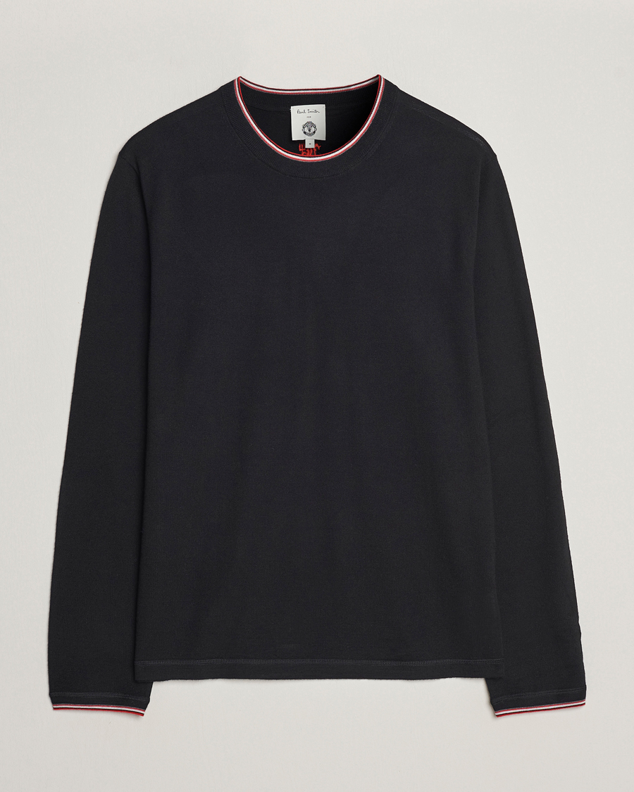 Herre | Trøjer | Paul Smith | Merino Wool Knitted Crew Neck Sweater Black