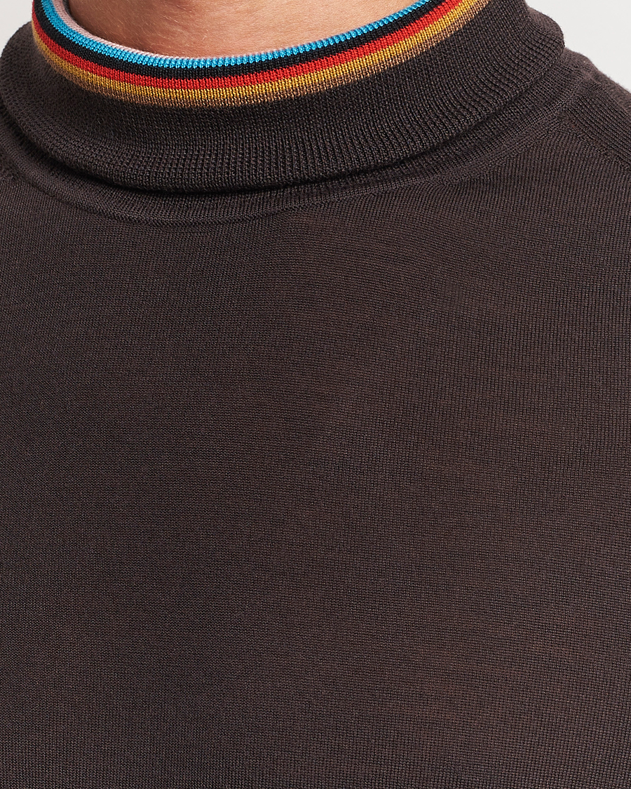 Herre | Trøjer | Paul Smith | Merino Wool Knitted Polo Brown