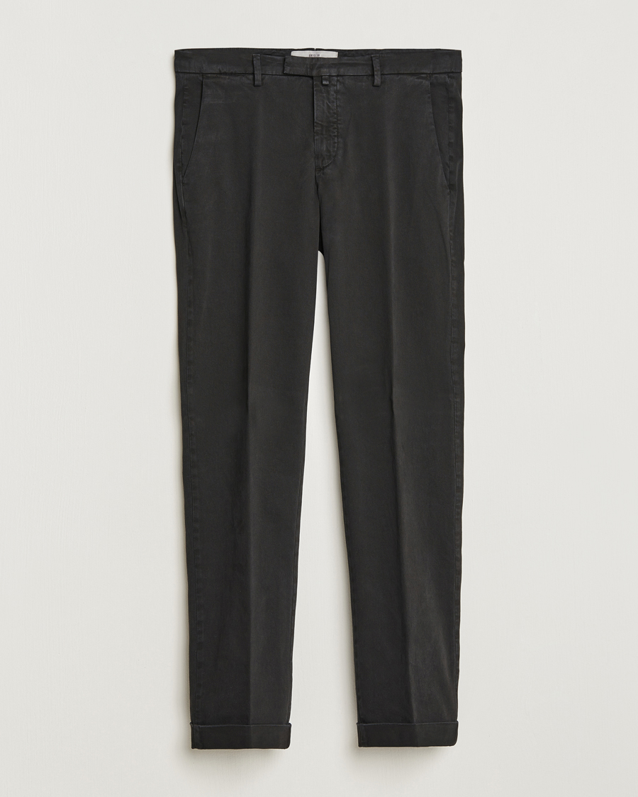 Herre | Bukser | Briglia 1949 | Slim Fit Cotton Stretch Chino Black
