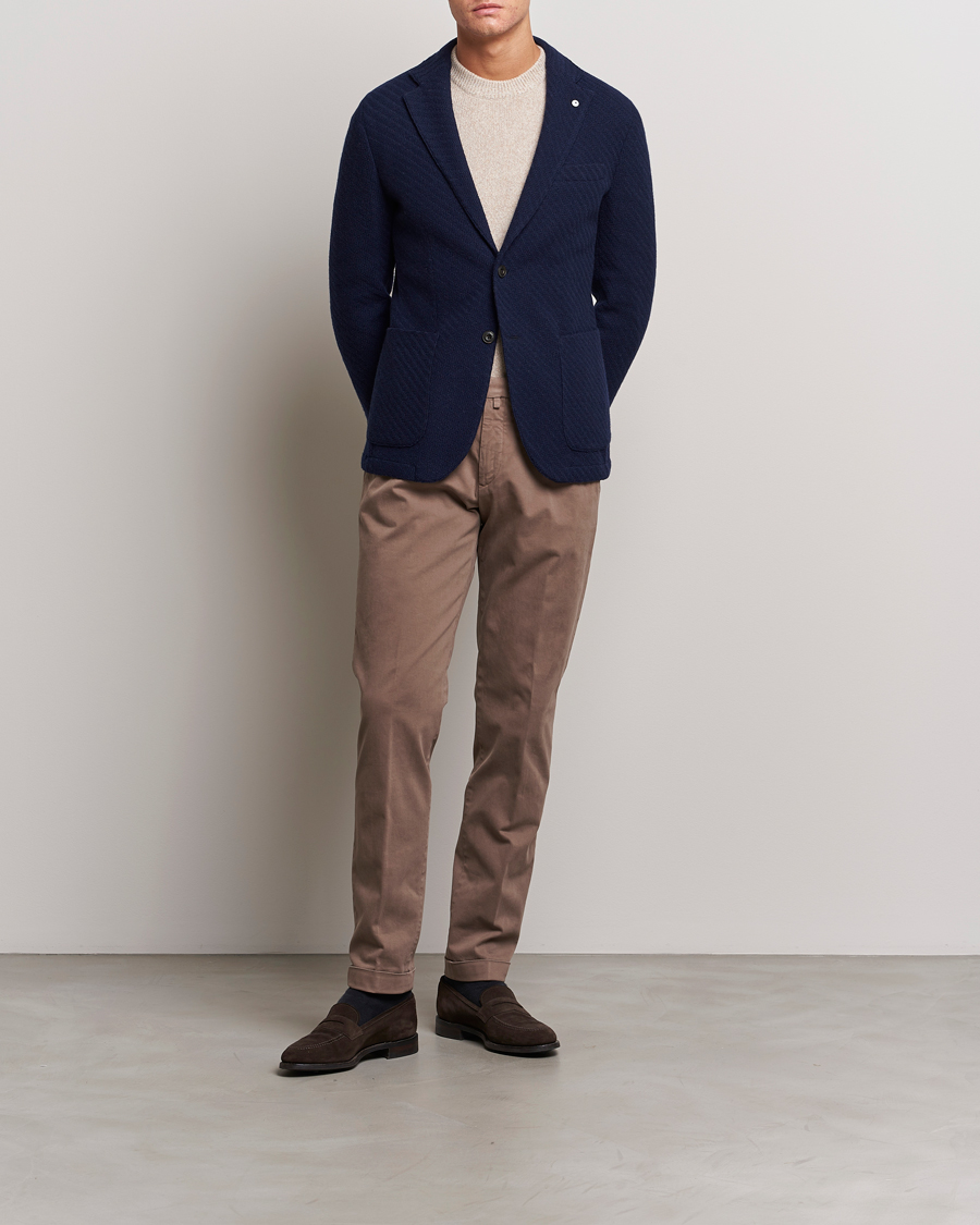 Herre | Bukser | Briglia 1949 | Slim Fit Cotton Stretch Chino Taupe