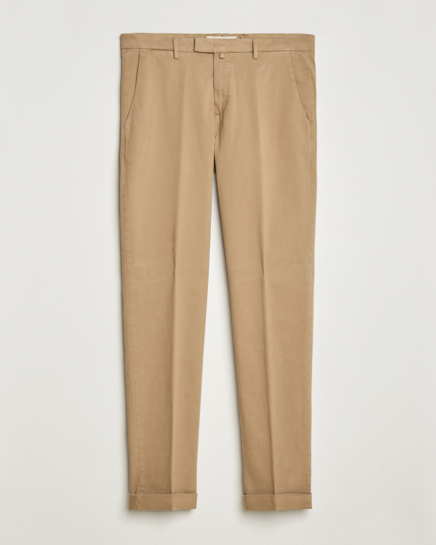 Herre | Bukser | Briglia 1949 | Slim Fit Cotton Stretch Chino Beige