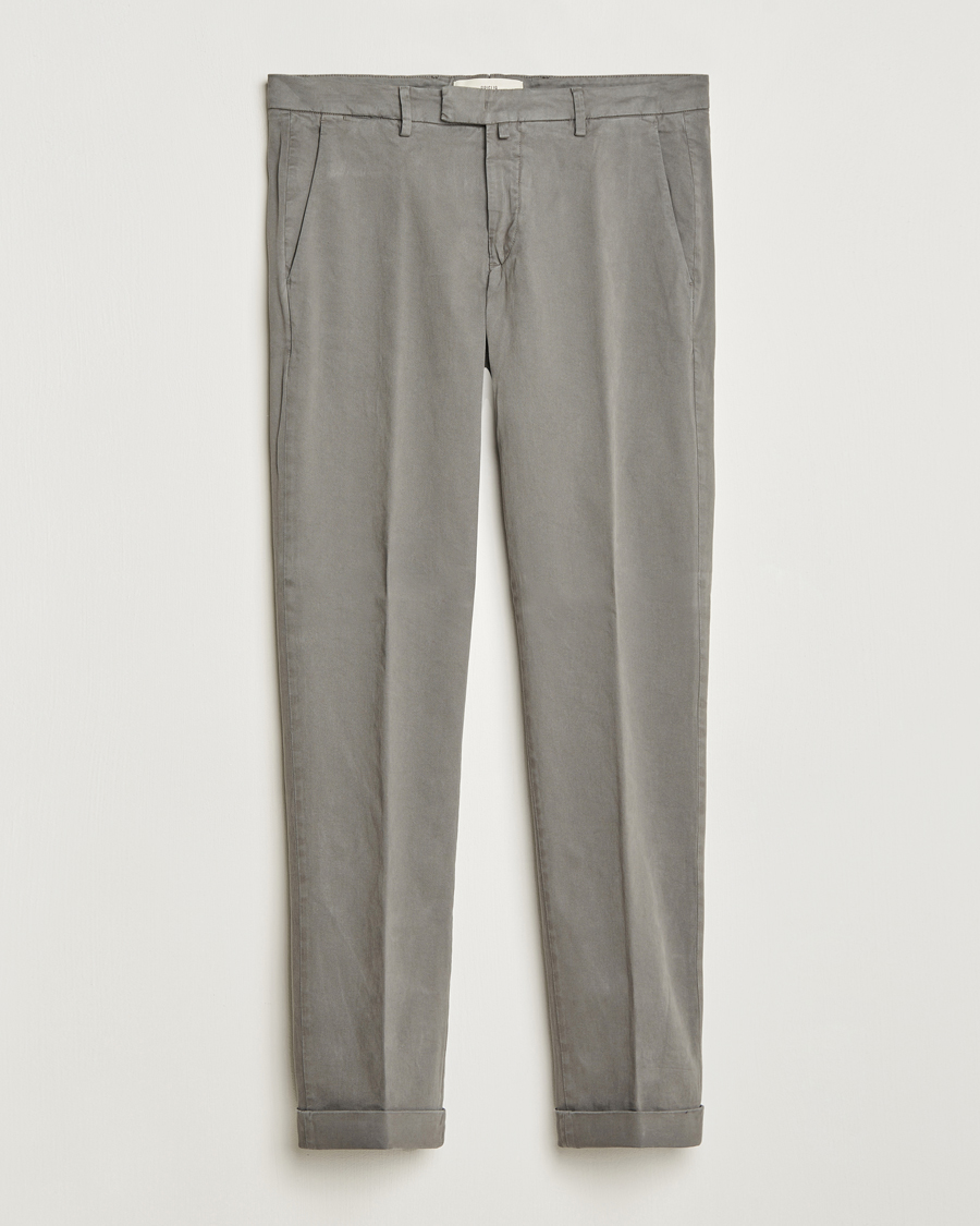 Herre | Bukser | Briglia 1949 | Slim Fit Cotton Stretch Chino Grey