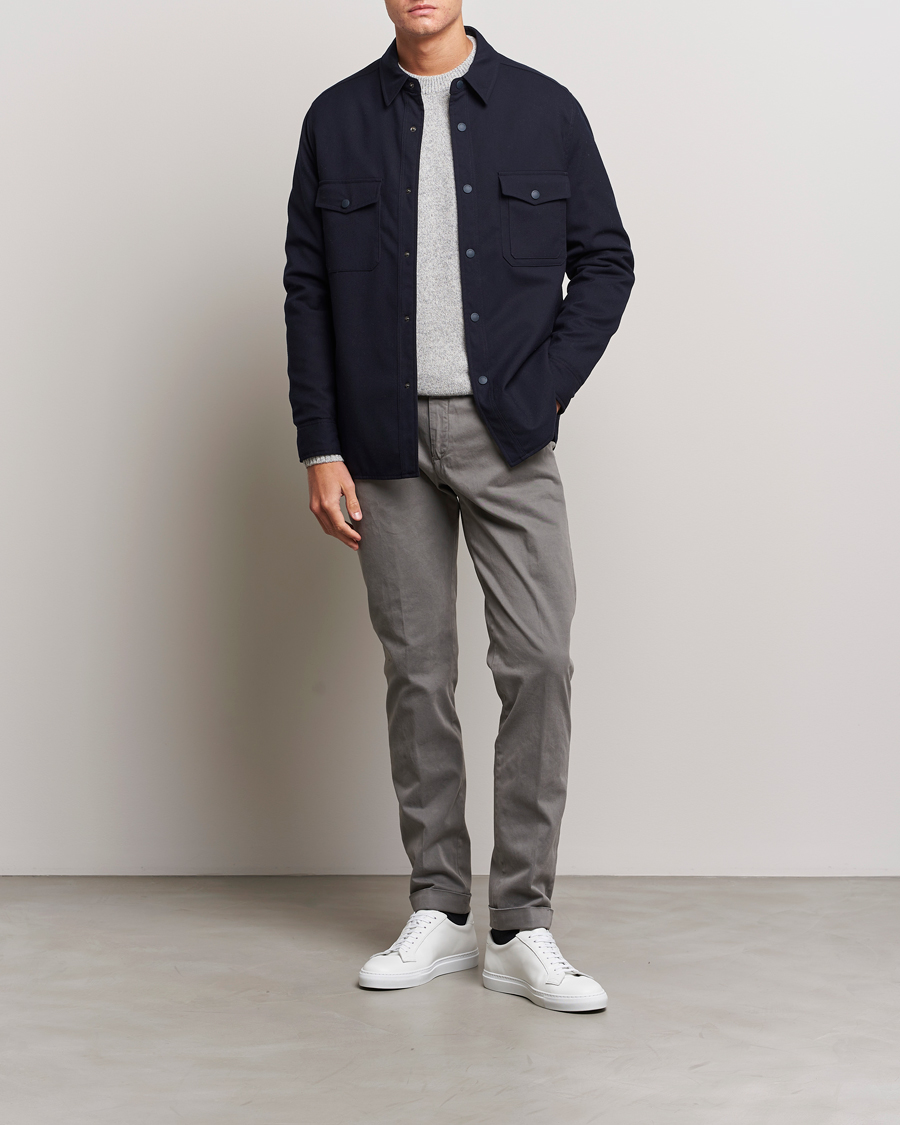 Herre | Bukser | Briglia 1949 | Slim Fit Cotton Stretch Chino Grey