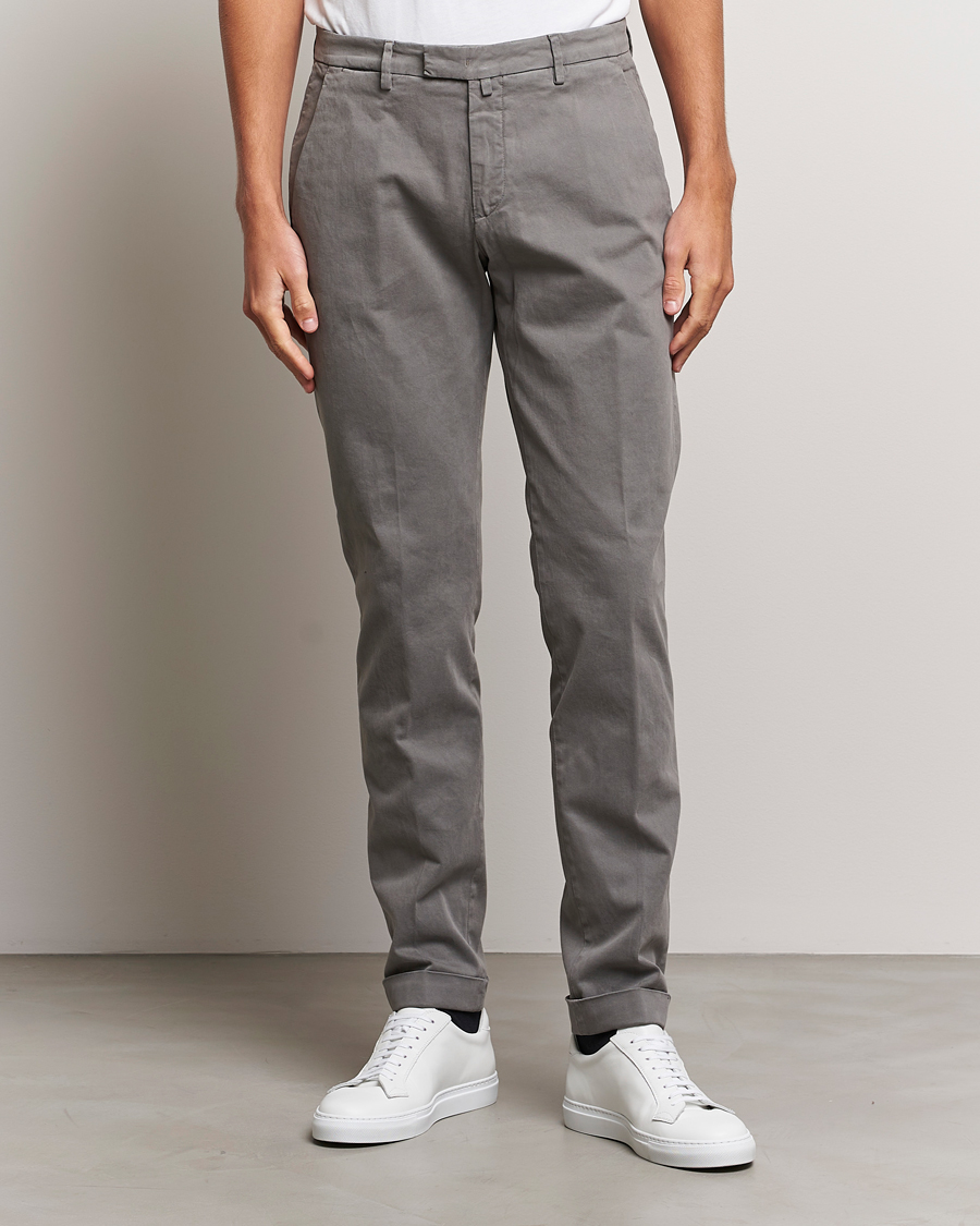 Herre | Bukser | Briglia 1949 | Slim Fit Cotton Stretch Chino Grey
