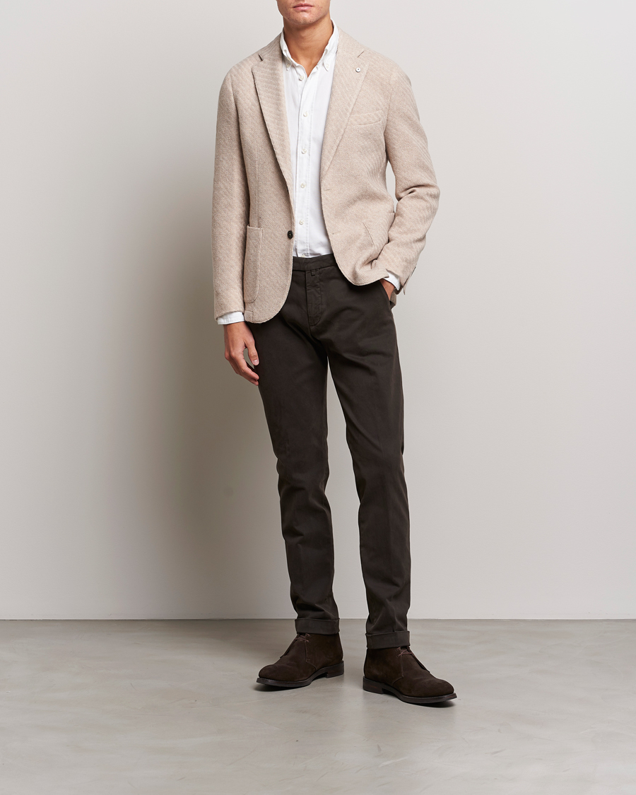 Herre | Bukser | Briglia 1949 | Slim Fit Cotton Stretch Chino Dark Brown