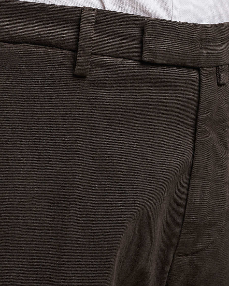 Herre | Bukser | Briglia 1949 | Slim Fit Cotton Stretch Chino Dark Brown
