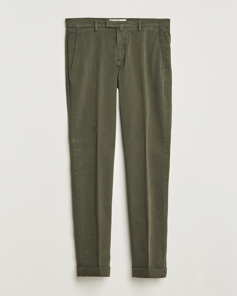 Herre | Bukser | Briglia 1949 | Slim Fit Cotton Stretch Chino Military