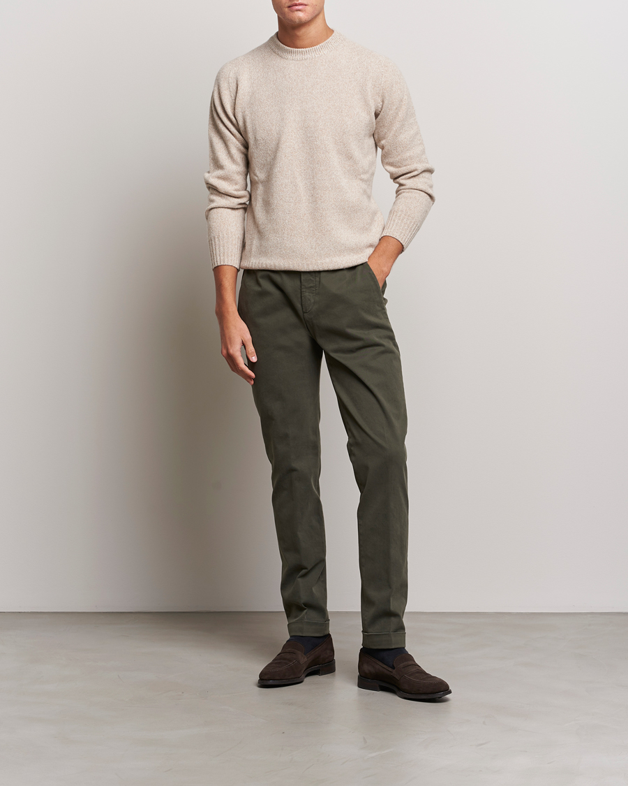 Herre | Bukser | Briglia 1949 | Slim Fit Cotton Stretch Chino Military