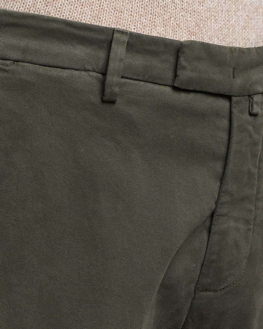 Herre | Bukser | Briglia 1949 | Slim Fit Cotton Stretch Chino Military