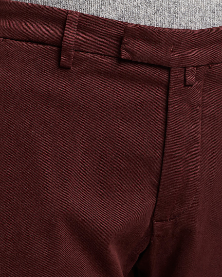 Herre | Bukser | Briglia 1949 | Slim Fit Cotton Stretch Chino Wine