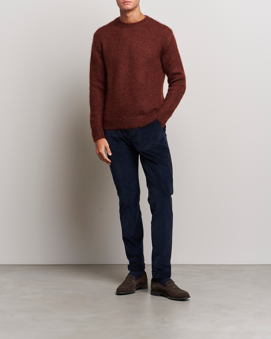 Herre | Bukser | Briglia 1949 | Slim Fit Corduroy Trousers Navy