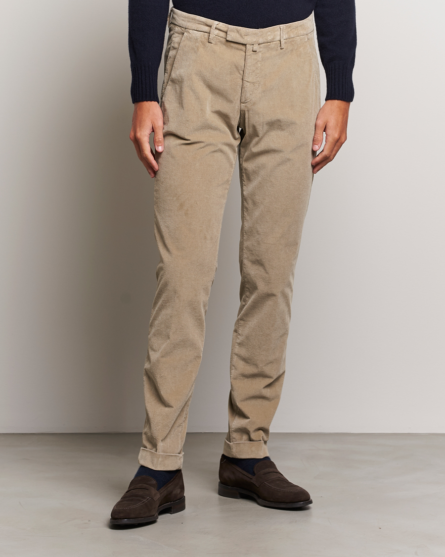 Herre | Bukser | Briglia 1949 | Slim Fit Corduroy Trousers Beige