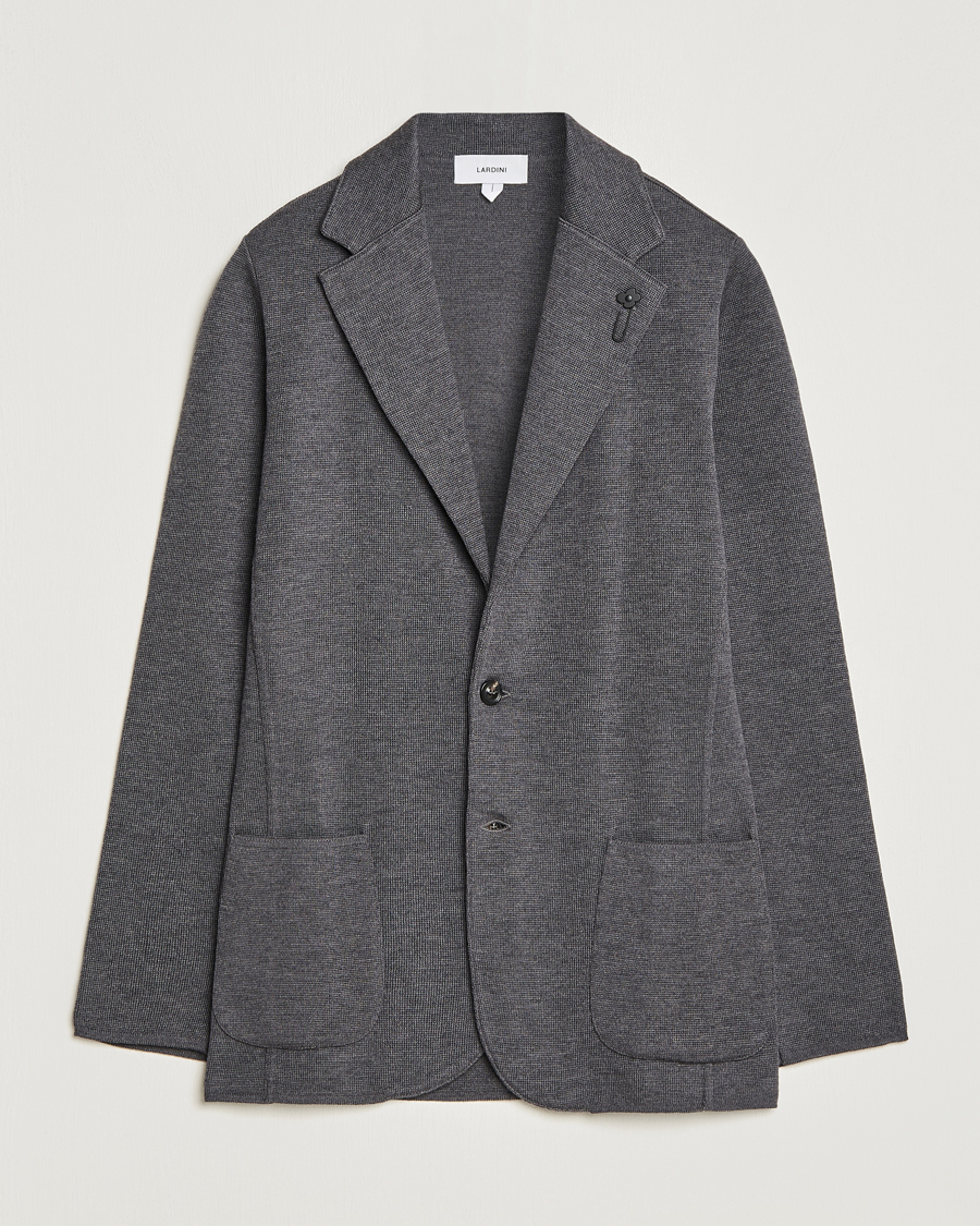 Herre | Blazere & jakker | Lardini | Knitted Wool Blazer Grey