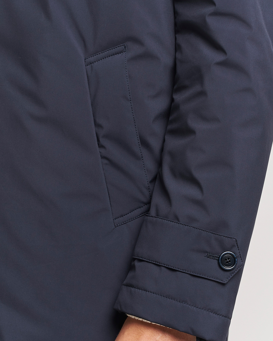 Herre | Jakker | Lardini | Packable Water Repellent Coat Navy