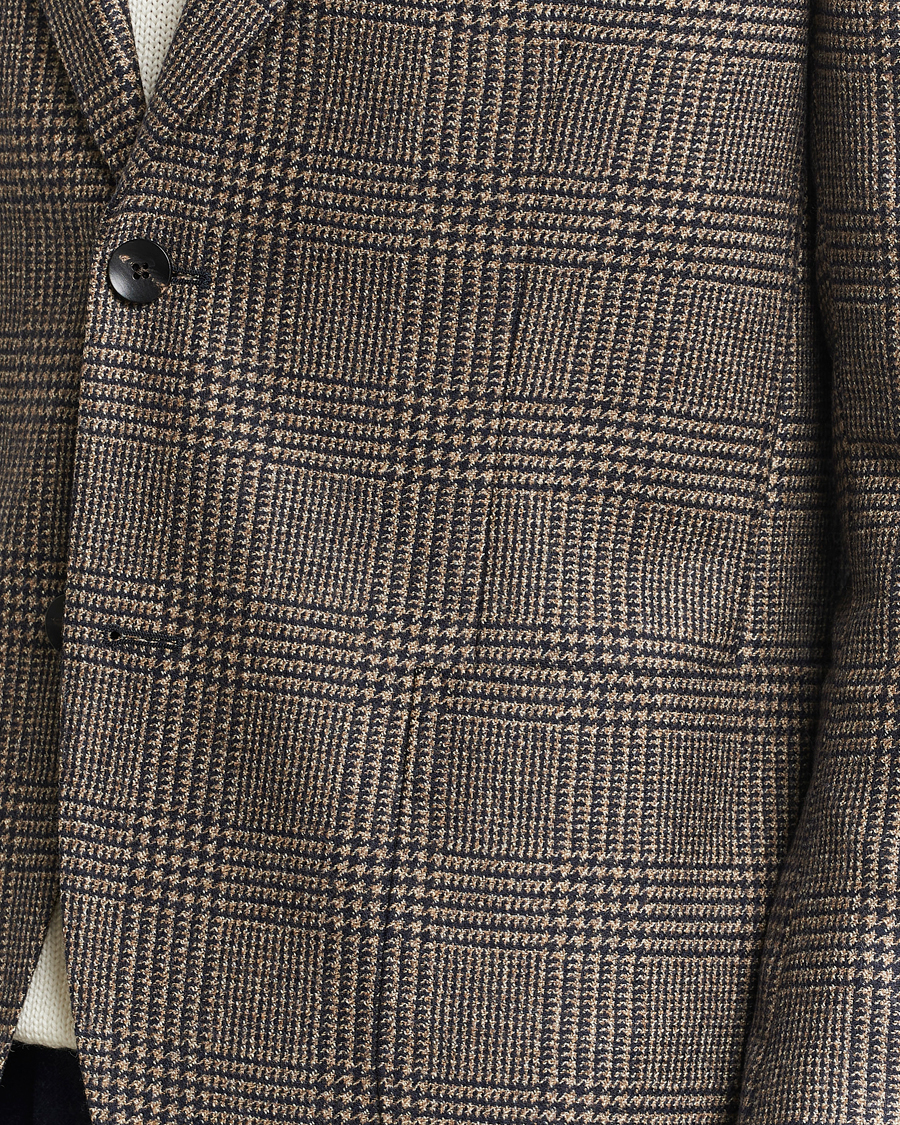 Herre | Blazere & jakker | Lardini | Checked Wool Blazer Brown/Navy