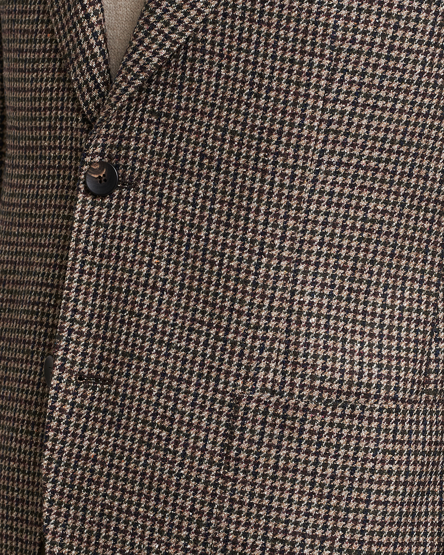 Herre | Blazere & jakker | Lardini | Wool/Silk/Cashmere Houndstooth Blazer Beige/Green