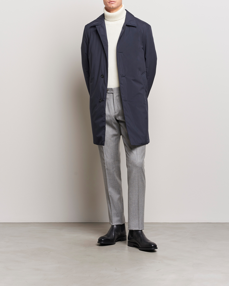 Herre | Bukser | Lardini | Wool/Cashmere One Pleat Trousers Light Grey