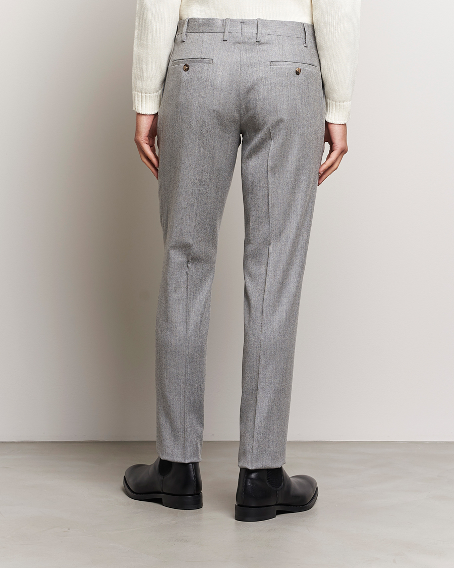Herre | Bukser | Lardini | Wool/Cashmere One Pleat Trousers Light Grey