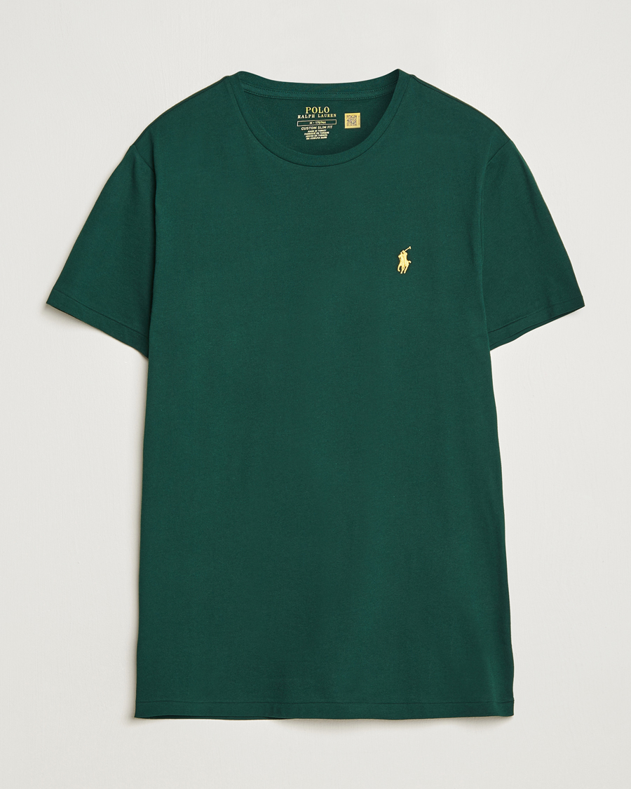 Herre | T-Shirts | Polo Ralph Lauren | Crew Neck T-Shirt Hunt Club Green