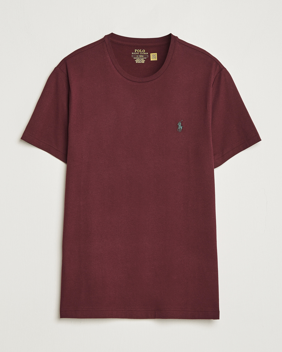 Herre | T-Shirts | Polo Ralph Lauren | Crew Neck T-Shirt Harvard Wine