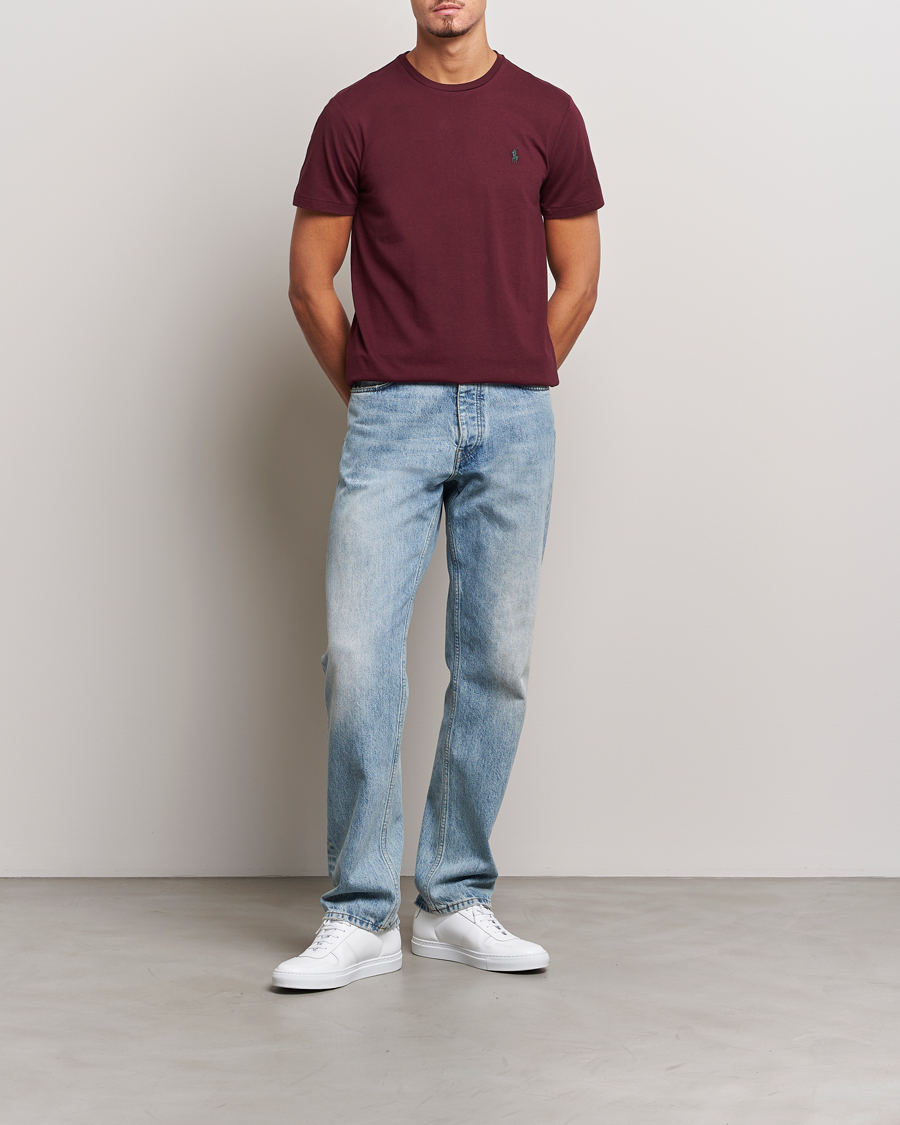 Herre | T-Shirts | Polo Ralph Lauren | Crew Neck T-Shirt Harvard Wine