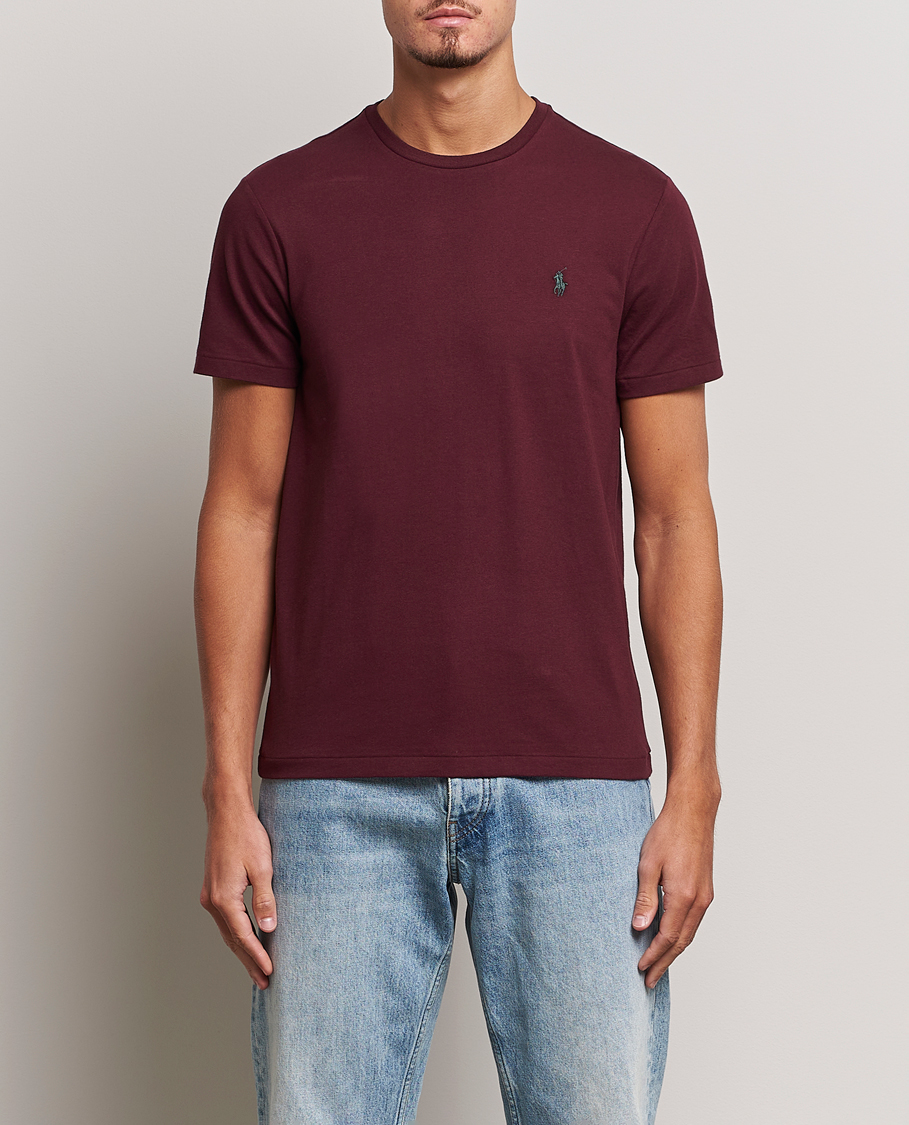 Herre | T-Shirts | Polo Ralph Lauren | Crew Neck T-Shirt Harvard Wine
