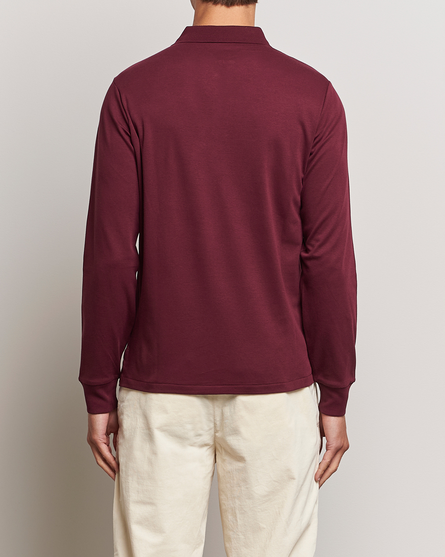 Herre | Trøjer | Polo Ralph Lauren | Luxury Pima Cotton Long Sleeve Polo Harvard Wine