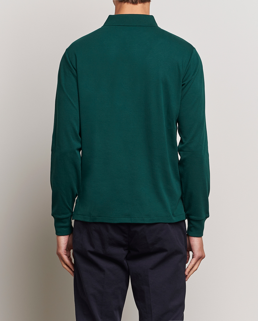 Herre | Trøjer | Polo Ralph Lauren | Luxury Pima Cotton Long Sleeve Polo Hunt Club Green