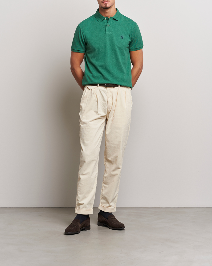 Herre | Polotrøjer | Polo Ralph Lauren | Custom Slim Fit Polo Green Heather