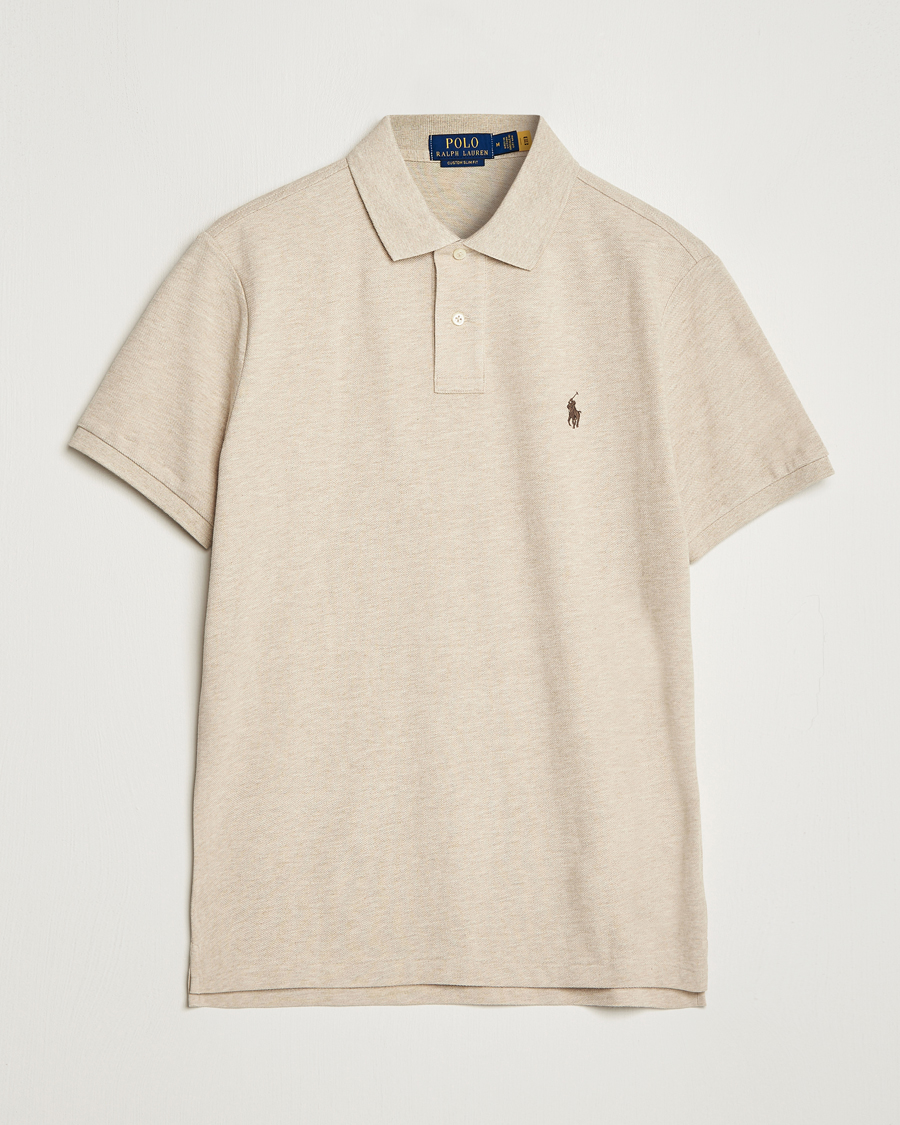 Herre | Polotrøjer | Polo Ralph Lauren | Custom Slim Fit Polo Expedition Dune Heather