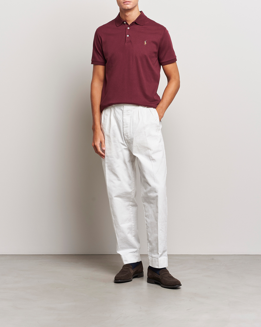 Herre | Polotrøjer | Polo Ralph Lauren | Luxury Pima Cotton Polo Harvard Wine
