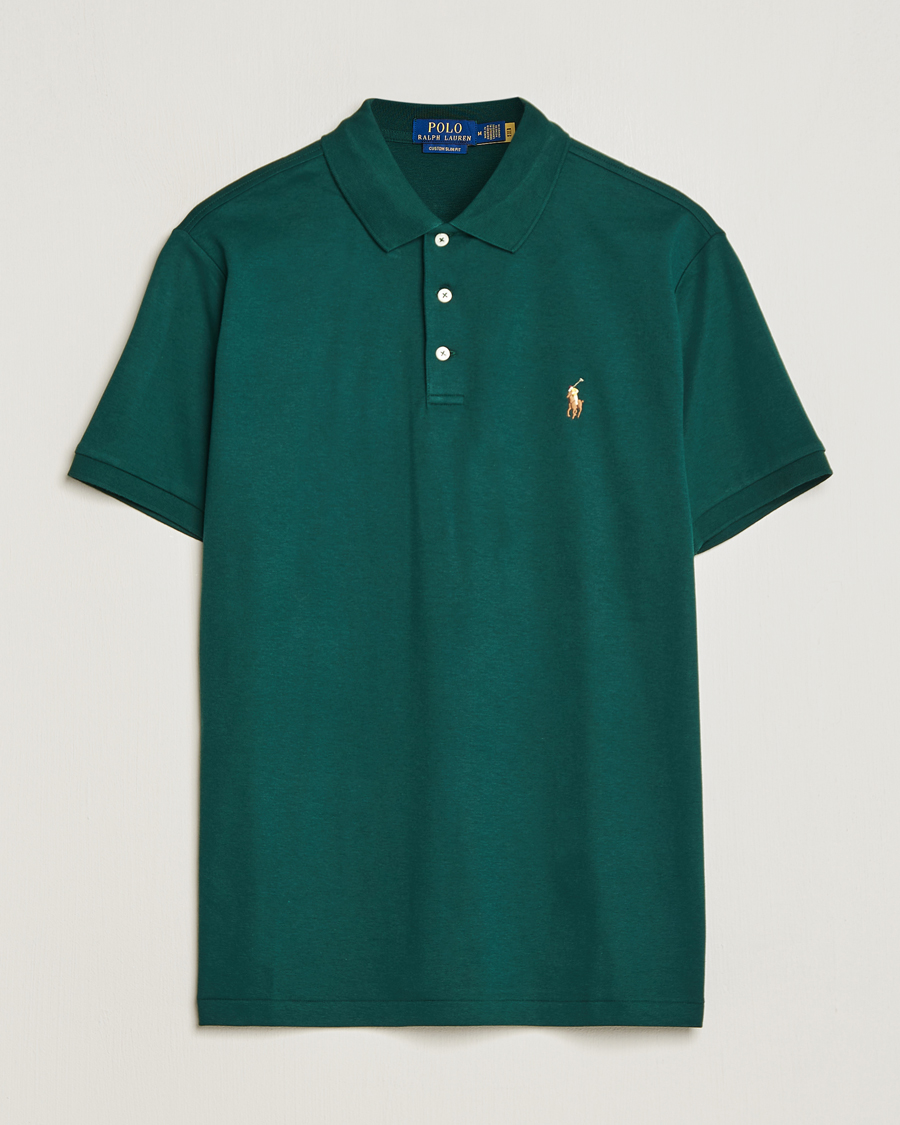 Herre | Polotrøjer | Polo Ralph Lauren | Luxury Pima Cotton Polo Hunt Club Green