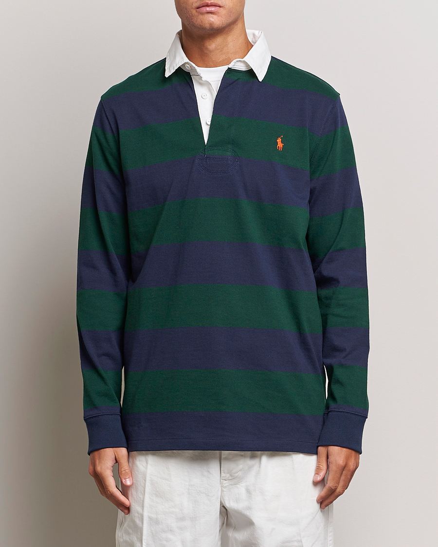 Herre | Rugbytrøjer | Polo Ralph Lauren | Jersey Striped Rugger Navy/Green