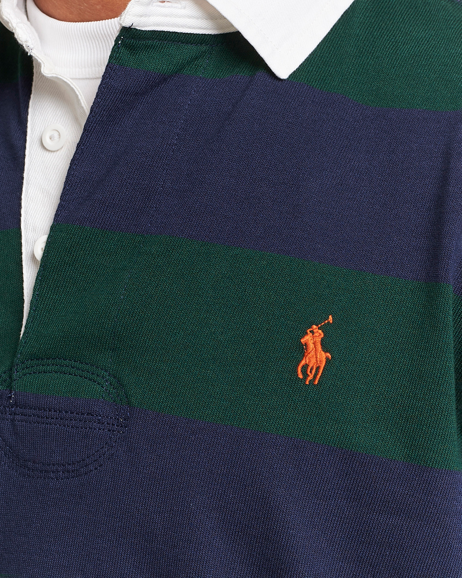 Herre | Trøjer | Polo Ralph Lauren | Jersey Striped Rugger Navy/Green