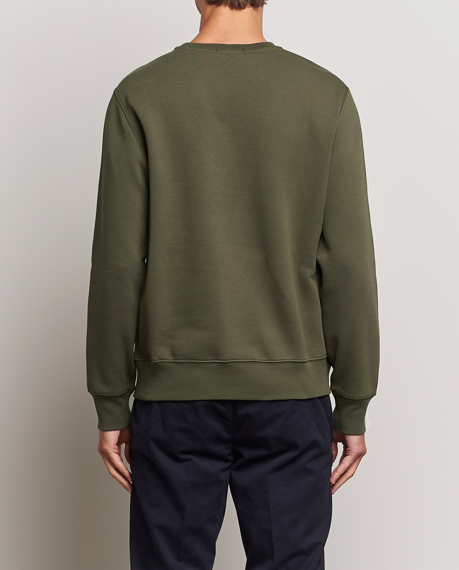Herre | Trøjer | Polo Ralph Lauren | Printed Denim Bear Sweatshirt Expedition Olive