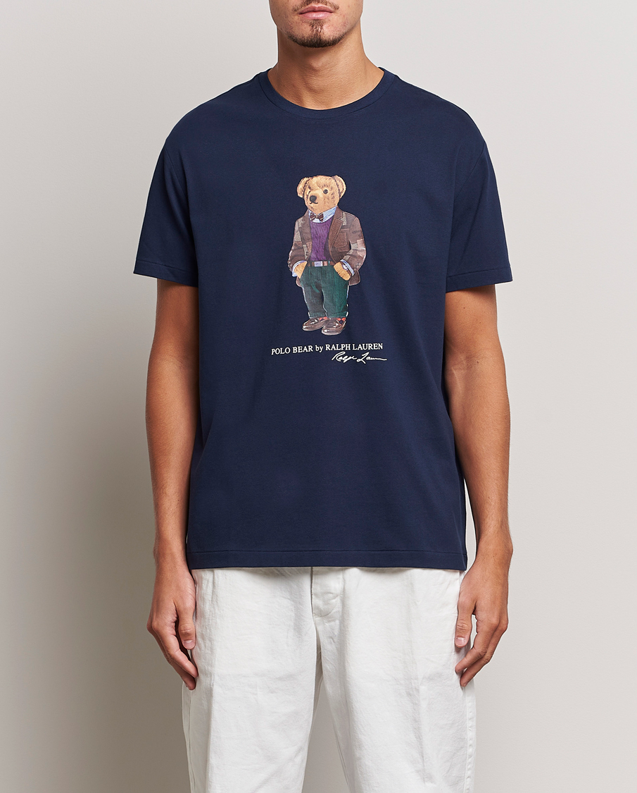 Herre |  | Polo Ralph Lauren | Printed Heritage Bear T-Shirt Cruise Navy
