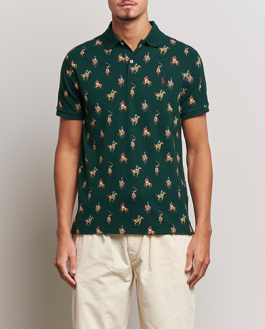 Herre |  | Polo Ralph Lauren | Custom Slim Fit Game Day Polo Hunt Club Green