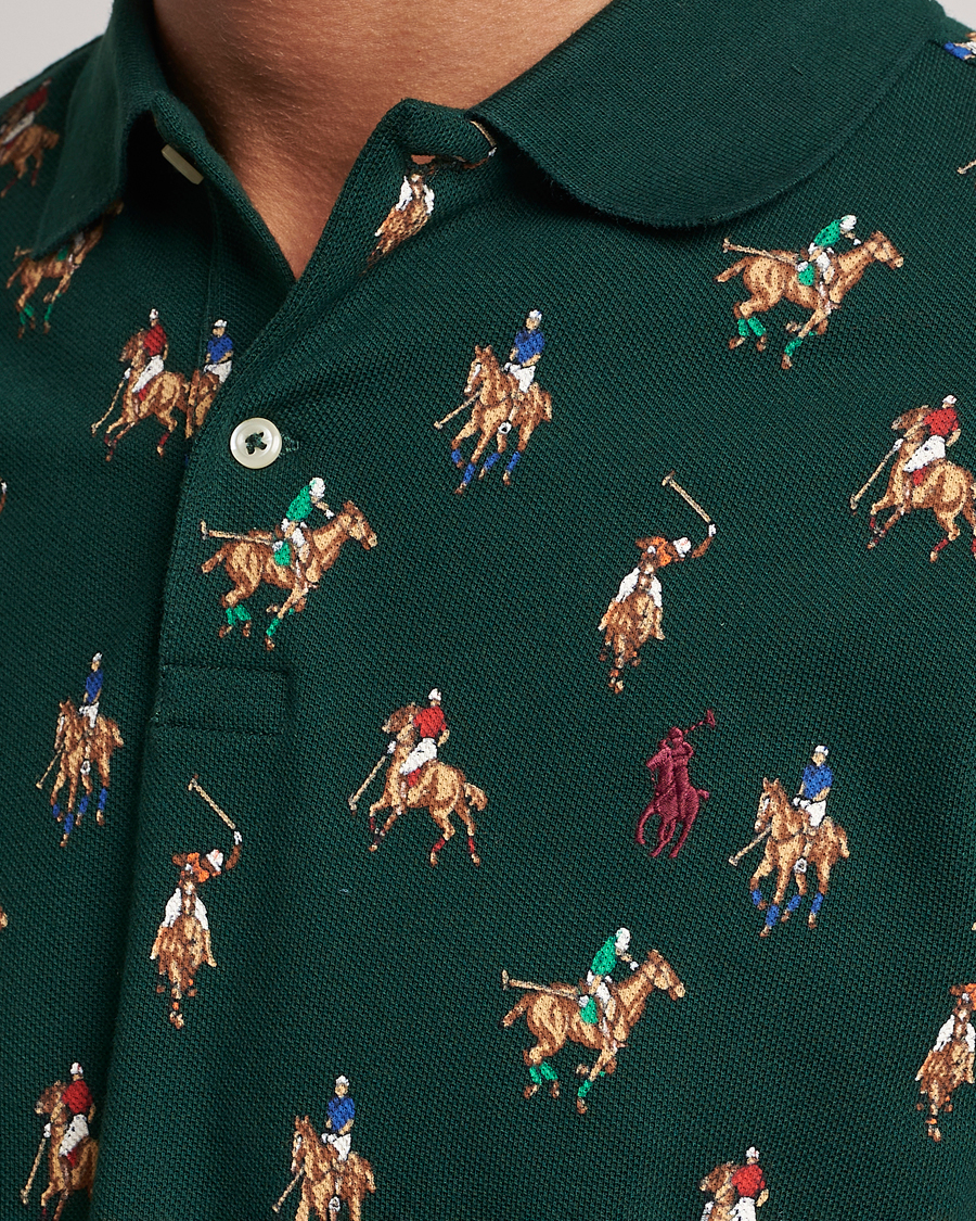 Herre | Polotrøjer | Polo Ralph Lauren | Custom Slim Fit Game Day Polo Hunt Club Green