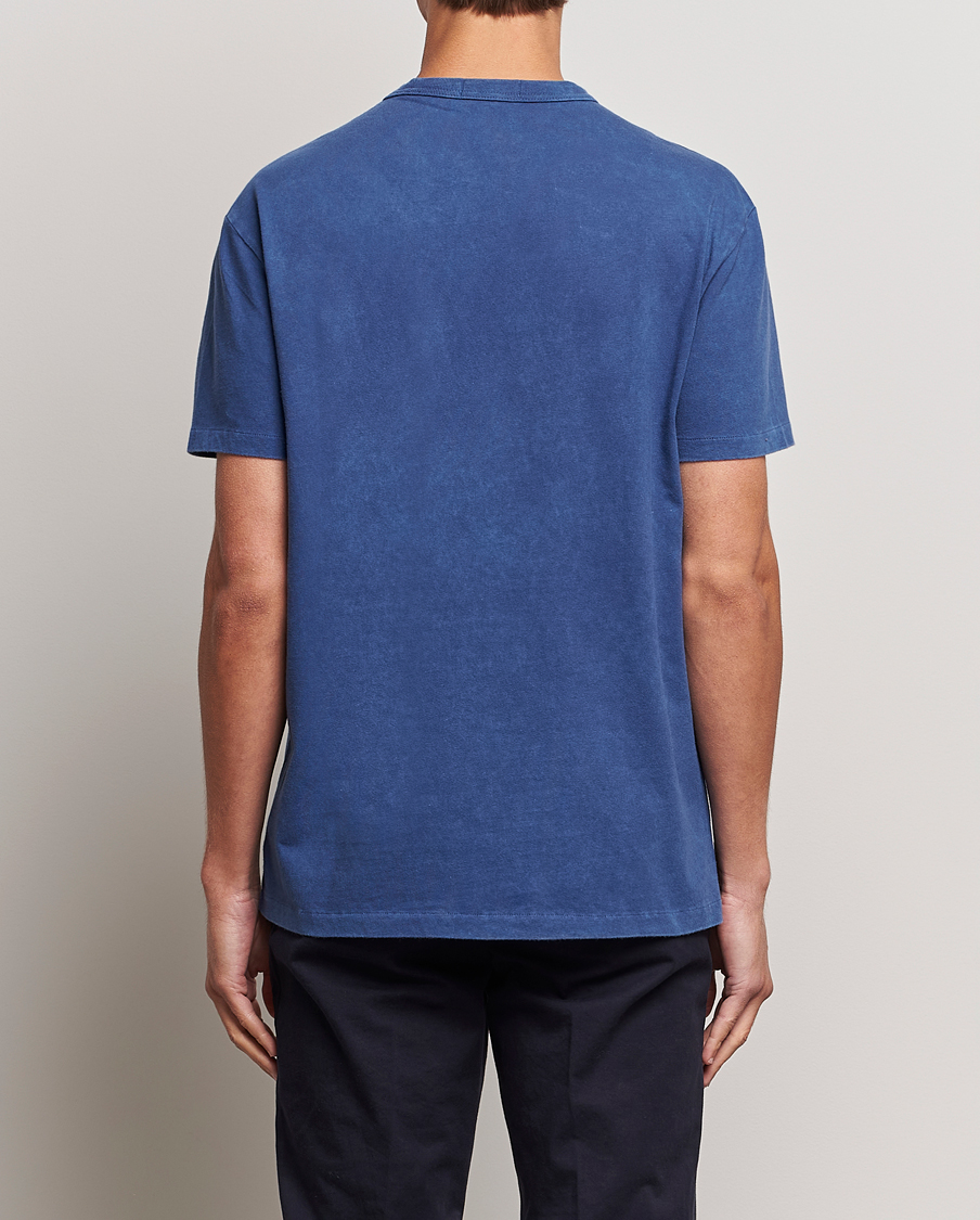 Herre | T-Shirts | Polo Ralph Lauren | Loopback Crew Neck T-Shirt Light Navy