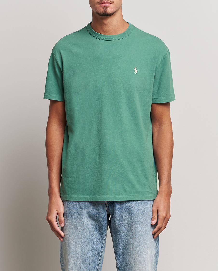 Herre | T-Shirts | Polo Ralph Lauren | Loopback Crew Neck T-Shirt Fairway Green