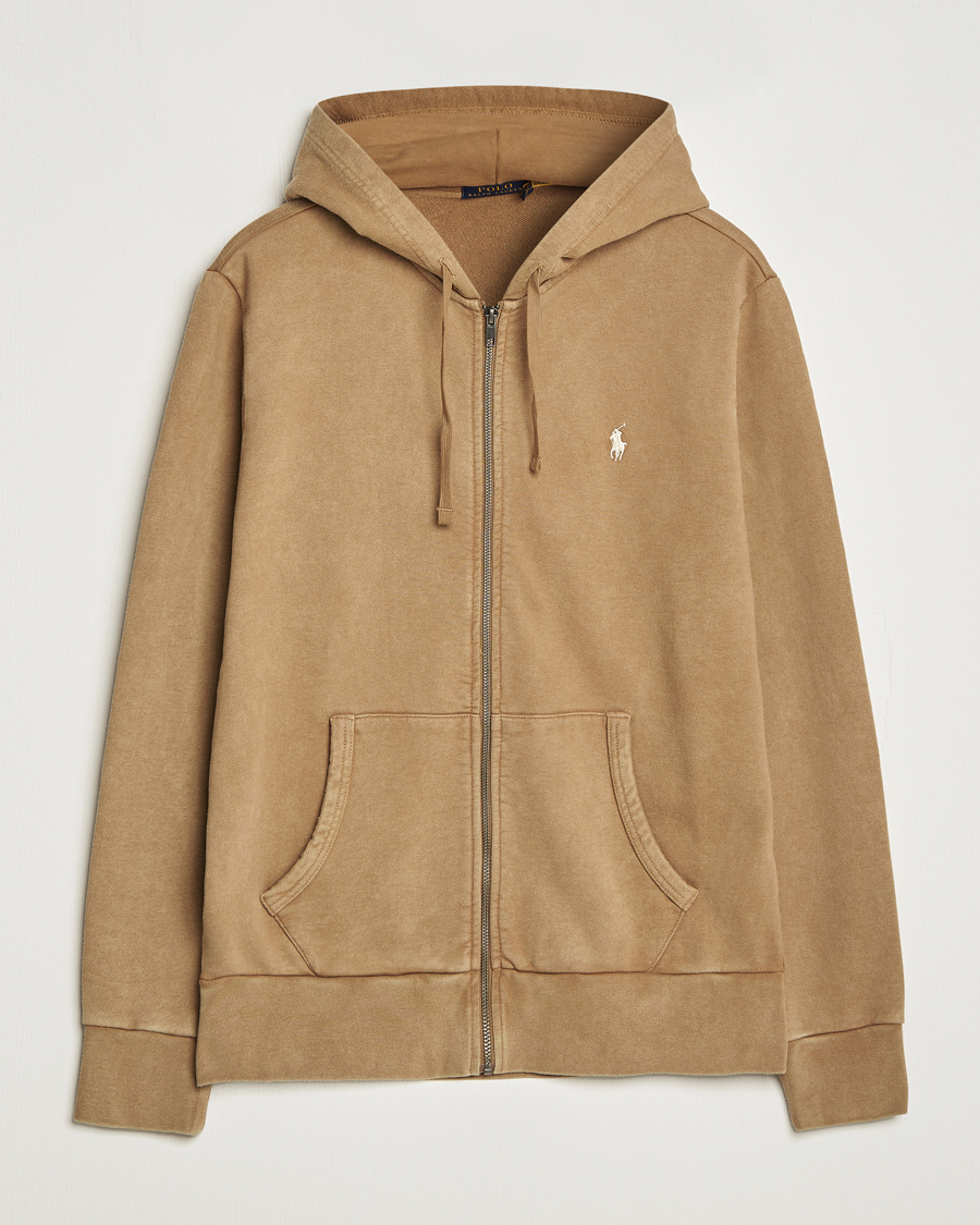 Herre | Trøjer | Polo Ralph Lauren | Loopback Full Zip Hoodie Rustic Tan