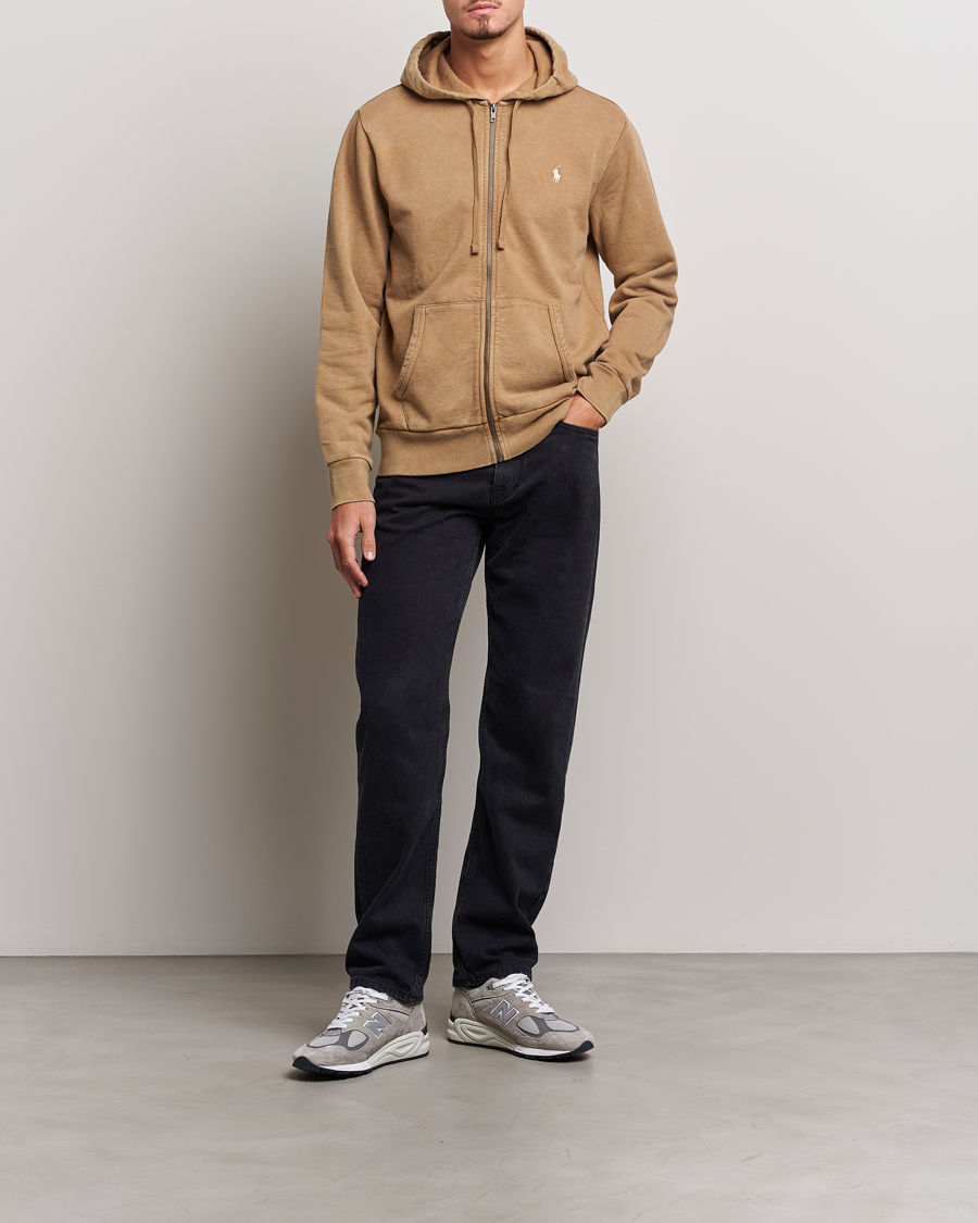 Herre | Trøjer | Polo Ralph Lauren | Loopback Full Zip Hoodie Rustic Tan